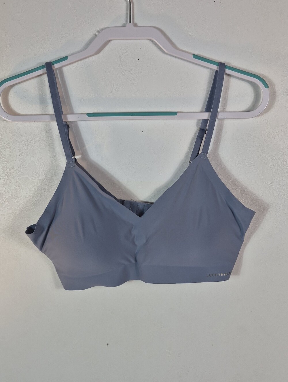Lucky Brand Women's Blue Wireless Bralette XL